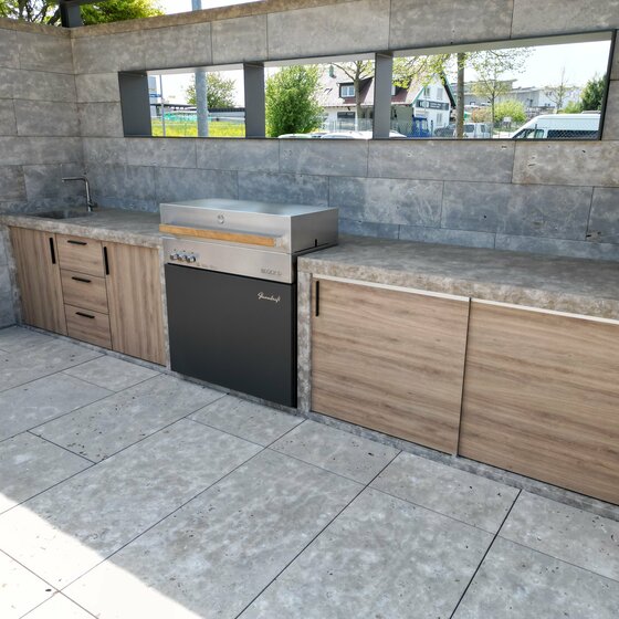 Outdoor Küche aus Kalkstein