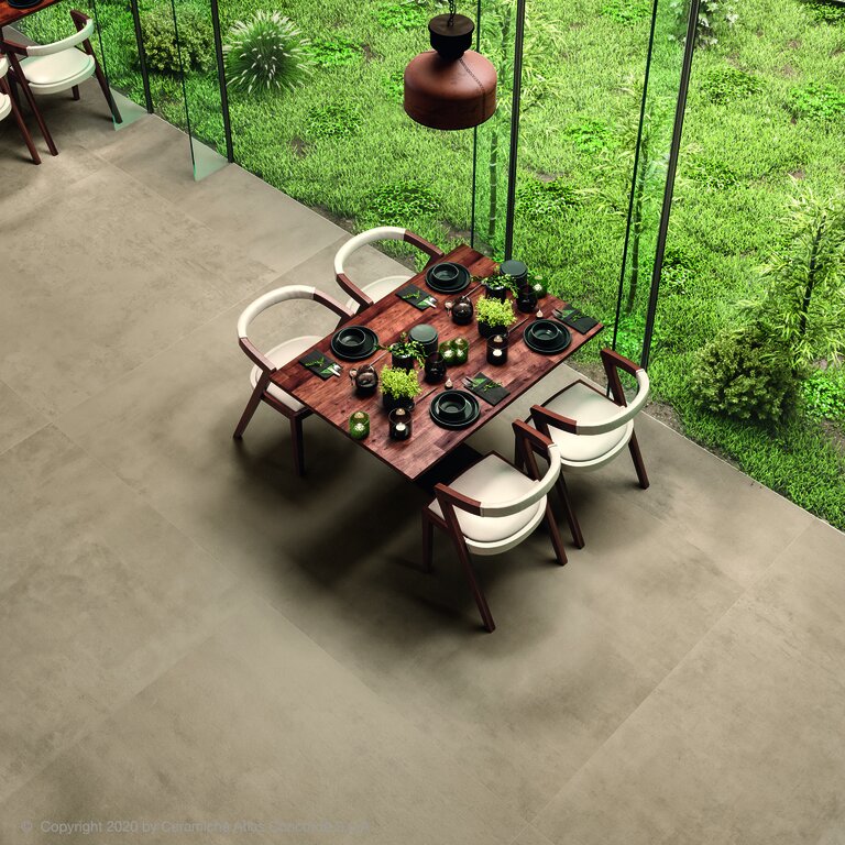 Gartenprojekt mit Argilla Keramik Bodenplatten