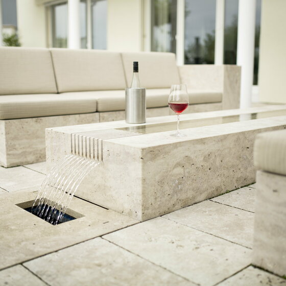 Cubo Lounge Finca beige mit beiger Polsterung für stilvolle Terrassen