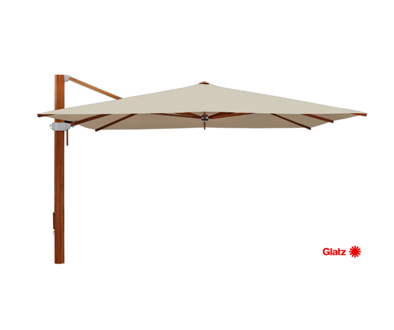 onnenschirm Aura von Glatz mit edlem Holzdesign und Aluminiumkern