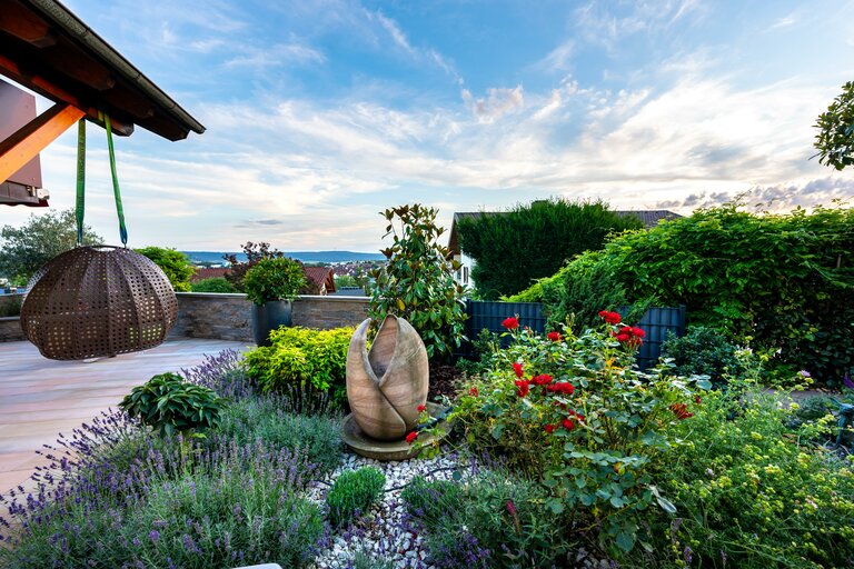 Gartenprojekt mit Taiga Premium und Muschelkalk