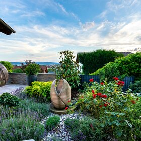 Gartenprojekt mit Taiga Premium und Muschelkalk