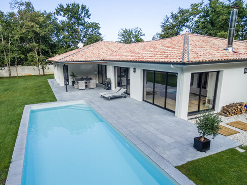 Belgisch Blau Poolrandplatten aus Naturstein für moderne Pools