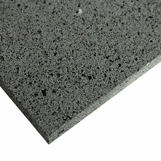 Nahaufnahme von Basaltlava mit diamantgeschliffener Oberfläche