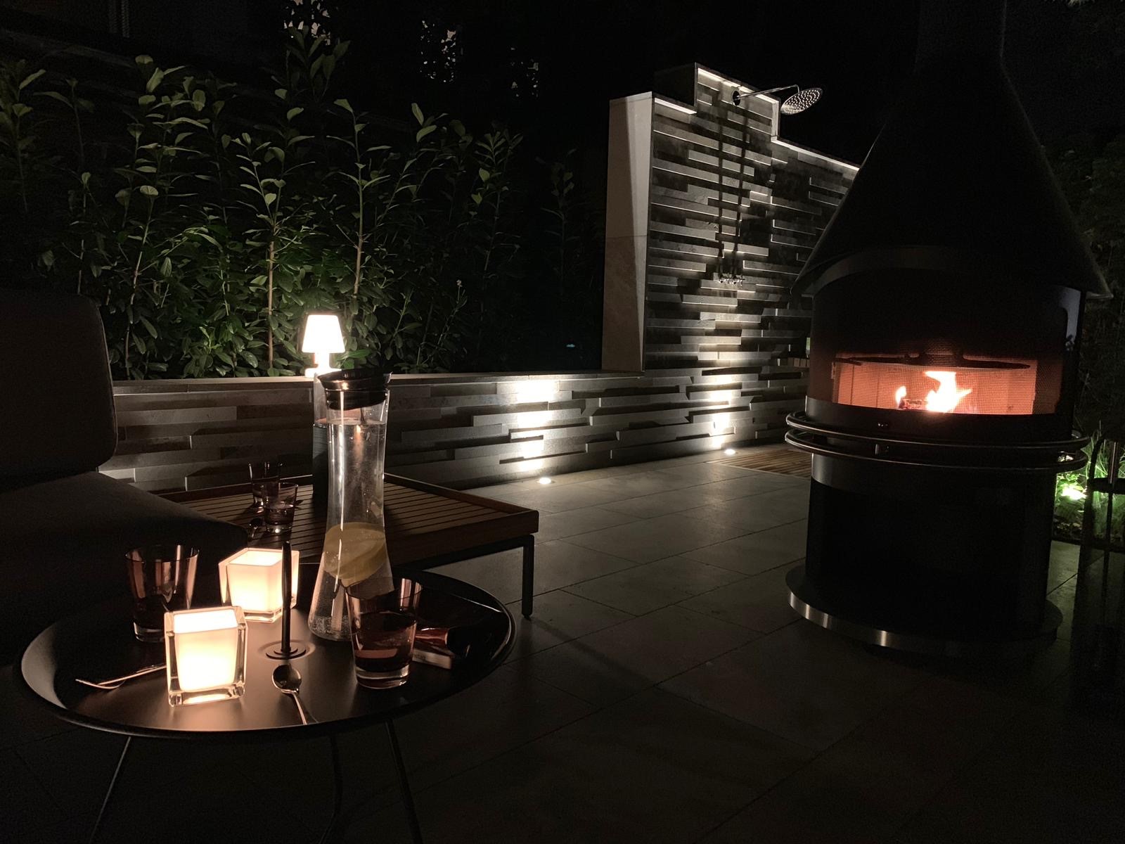 Sabbia Naturstein Wandverblender mit LED Beleuchtung für stilvolle Wände